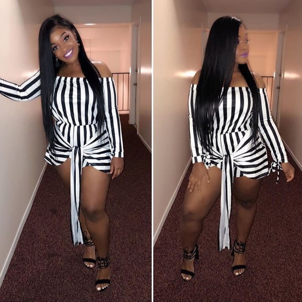 Tie Waist Romper WORN ONCE !